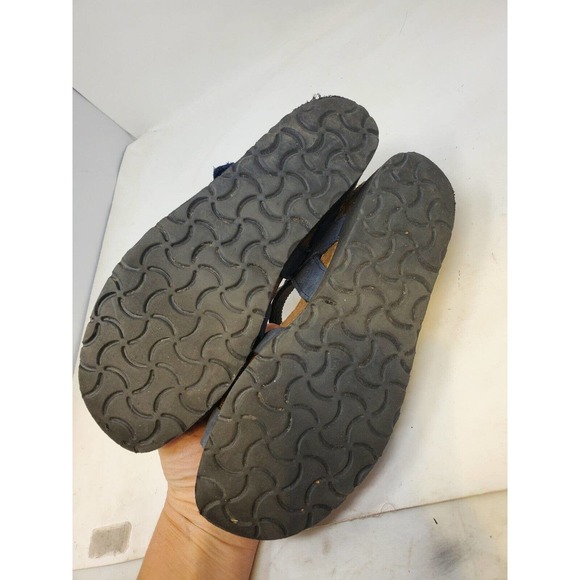 Naot Size 38 Kayla Black Wedge Sandal Comfort Leather Granola Slingback - Picture 2 of 4